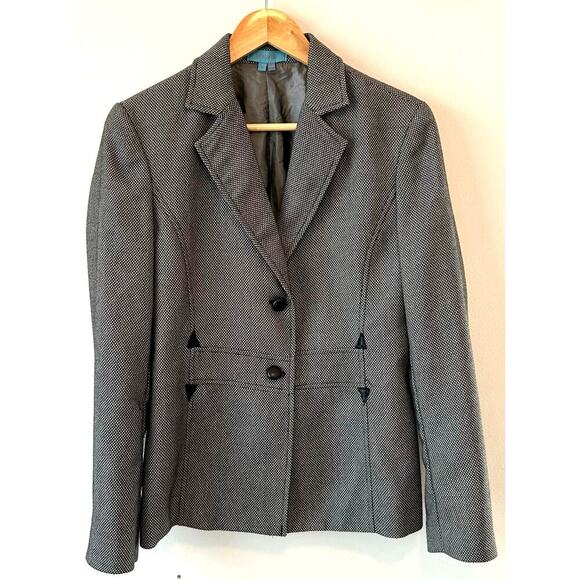 Patrizia Luca Black & White Blazer Size 10 - Picture 1 of 6